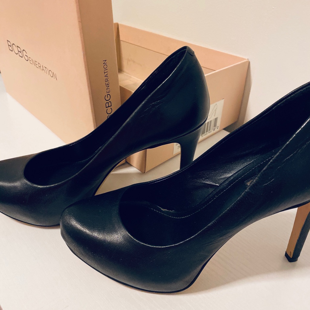 Bgbgeneration Black Leather Heel